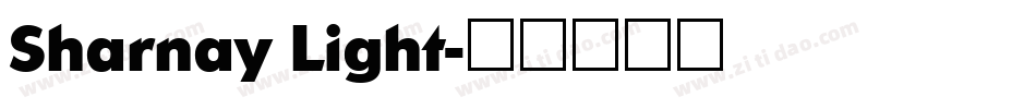 Sharnay Light字体转换